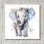 Epic Art «Baby Elephant» par Petals Prints Design, «Baby Elephant» par Petals Prints Design-101769497