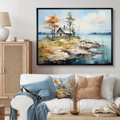Sweden House Serenity - Landscapes Canvas Art Print