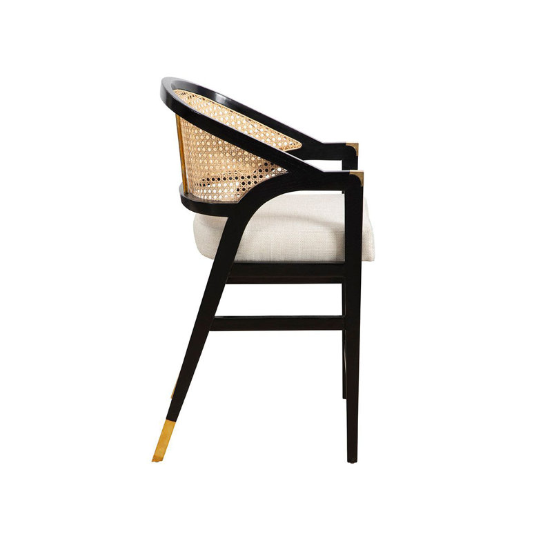 Royce 38" Tall Counter Stool, Black