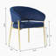 Chaises de salle à manger modernes de 4 pièces, rembourrées en tissu, pour la salle à manger, la cuisine, le restaurant, bleu (seulement les chaises)-297331010-297331015