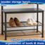 Square Steel Coat Rack with Shoe Storage Bench-98839775
