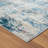 Elian Modern Abstract Two Million Point Gray/Blue Rug with High-Low Texture-650391057