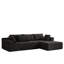 Ensemble de canapé modulaire rembourré en chenille Modern, ensemble de canapé modulaire en L 108 po avec 6 coussins, canapé-lit combiné gratuit pour le salon, la chambre à coucher (méridienne droite)-1973937037