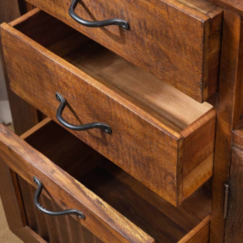Armoire de rangement en bois massif