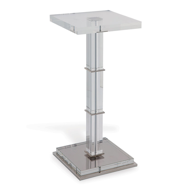 Blake End Table, Polished Nickel