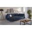 Corner Sofa And Footstool with Wooden Legs In Scandinavian Style Knutsford-58350952-58350951