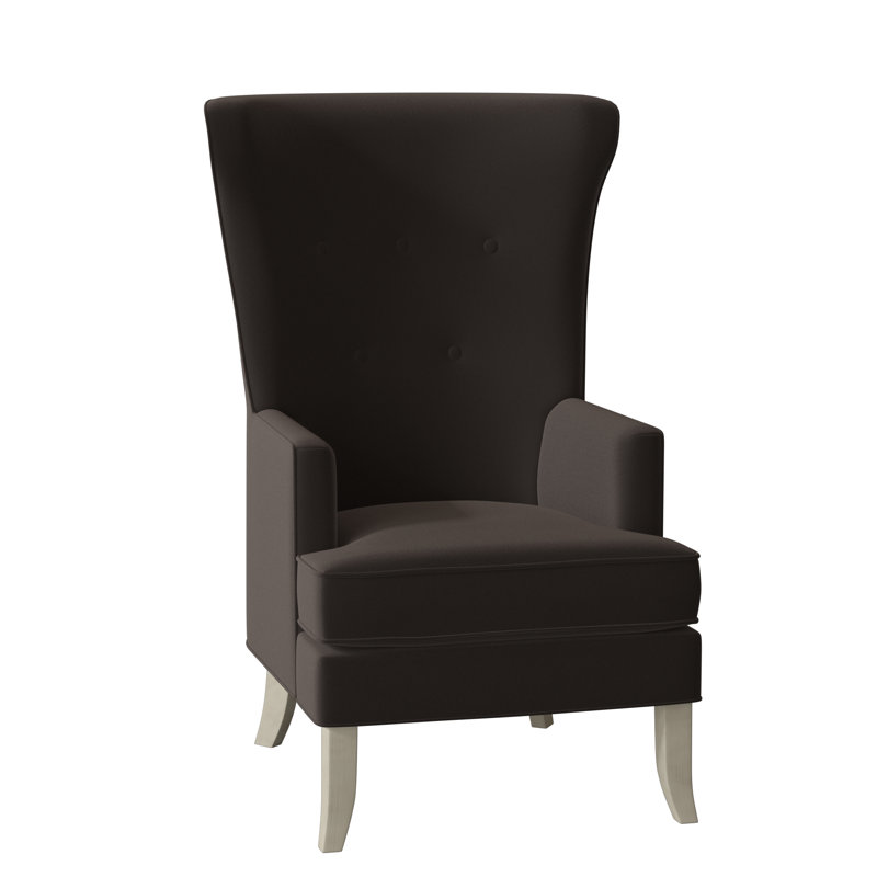 Austin Wingback Chair, French Oak, 9953 Mink 100% Polyester