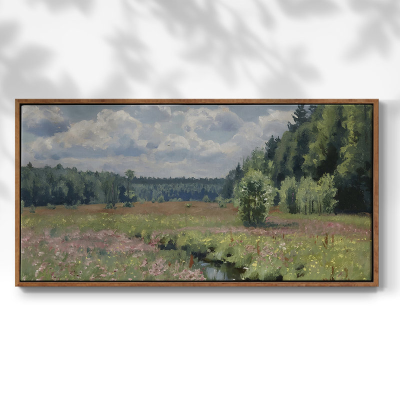 Série paysage - Mvii - Toile tendue avec châssis encadré - Prêt à être accroché