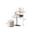 27.56"Minimalist White Compact Solid Wood Vanity Table