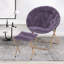 Fauteuil d'appoint pliant avec repose-pieds Marquice-771828327