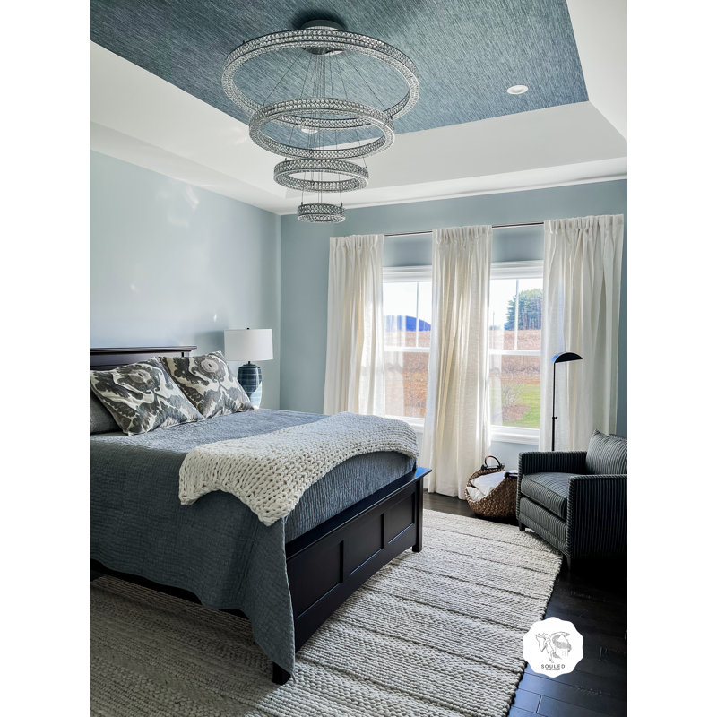 Ambrose Dimmable LED Tiered Chandelier