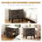 2-drawer Nightstand, Bedside Table With Smooth Gliding Drawers For Bedroom Storage