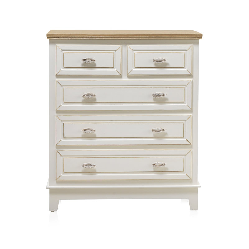 Raynham 80cm W 5 - Drawer Chest of Drawers