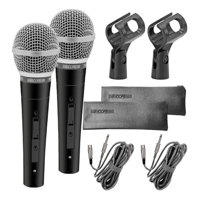 5 Core XLR Microphone Dynamic Mic Karaoke Singing Studio Microfono Handheld Mics - ND 58 2PCS