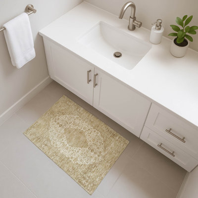 Premium Machine Washable Honig AMF1657 Global Rug