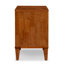 Table de chevet et tablette ouverte en bois massif de style Mid-Century moderne à 2 tiroirs 23,3 po Ing Abraham