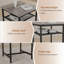 Table de bar, équipée de 2 tabourets de bar, avec dossier et cloison-117249774-117249775-117249776