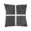 Distinctive Patchwork Leather Down Filled Pillow-109070051-109070049