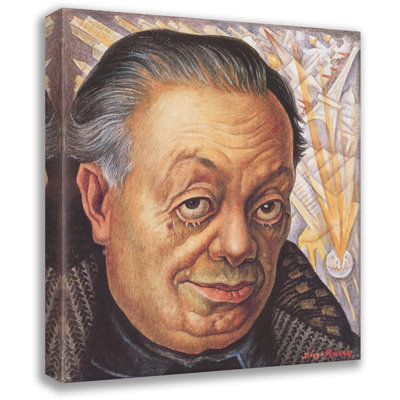 Autoportrait, 1949 par Diego Rivera, toile tendue avec châssis