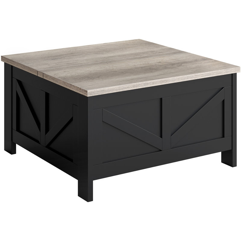 Piero Single Coffee Table, Grey/Black