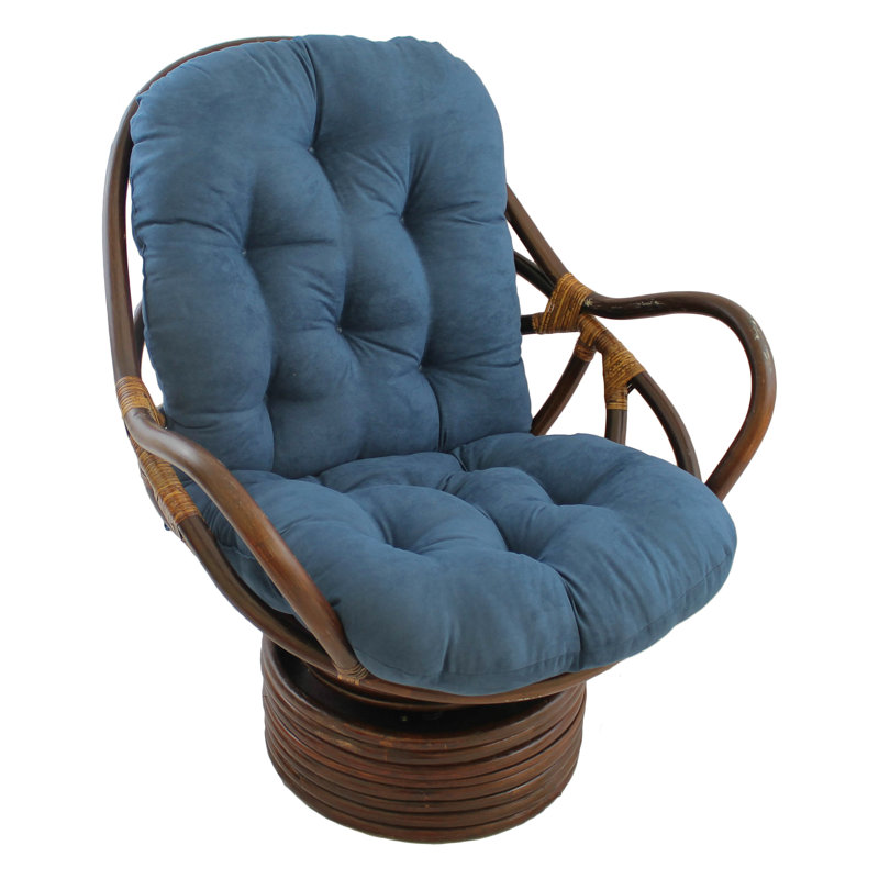 Lounge Chair Cushion, Micro Suede - Indigo