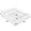Très grand lit plateforme avec tissu épais, tête de lit moelleuse, aspect terre, pas de sommier tapissier, structure rembourrée en chenille, style, assemblage rapide-332868263