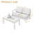 Polett Teak Outdoor Two-person Patio Set With Cushions And Side Table-459058465-459058464