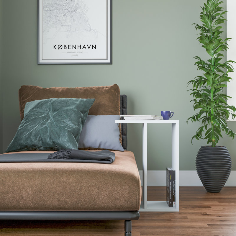 Najni End Table, White