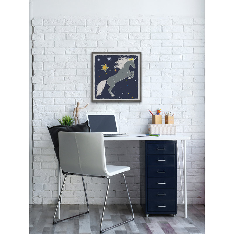 Croyle Croyle Star-Crowned Unicorn - Single Picture Frame Print, 41cm H x 41cm W