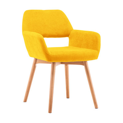 Chaise avec accoudoirs rembourrée Philodendron