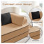 Canapé modulaire 77,2 po Camel Teddy-1796726504