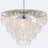 8 Light Dimmable Tiered Shell Chandelier