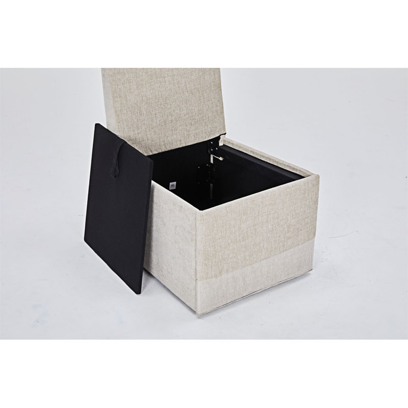 Ensemble de 2 chaises de salle à manger rembourrées, Beige