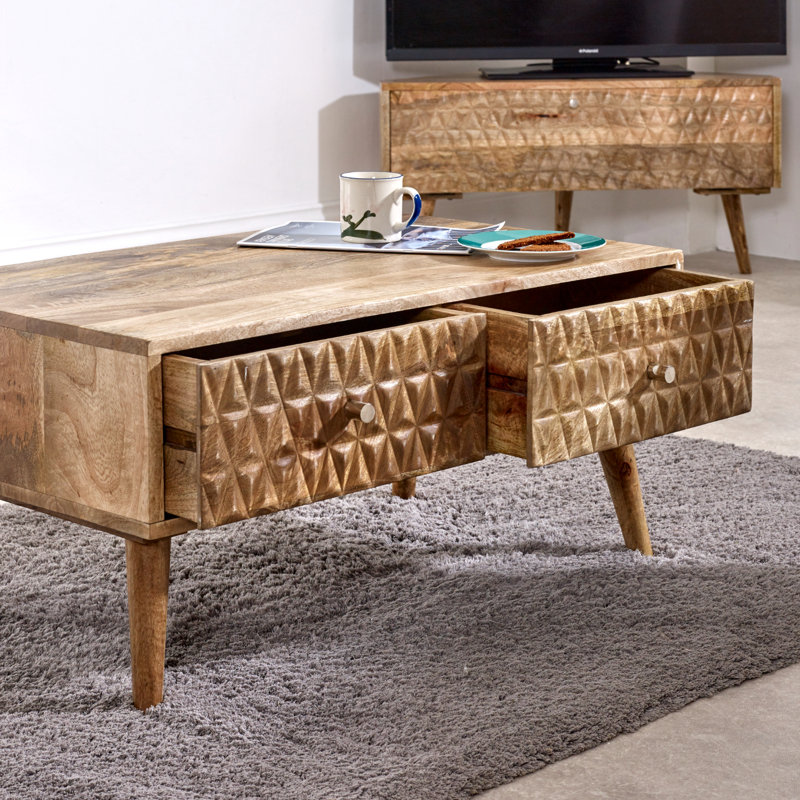 Beatty Four Leg Coffee Table with Storage