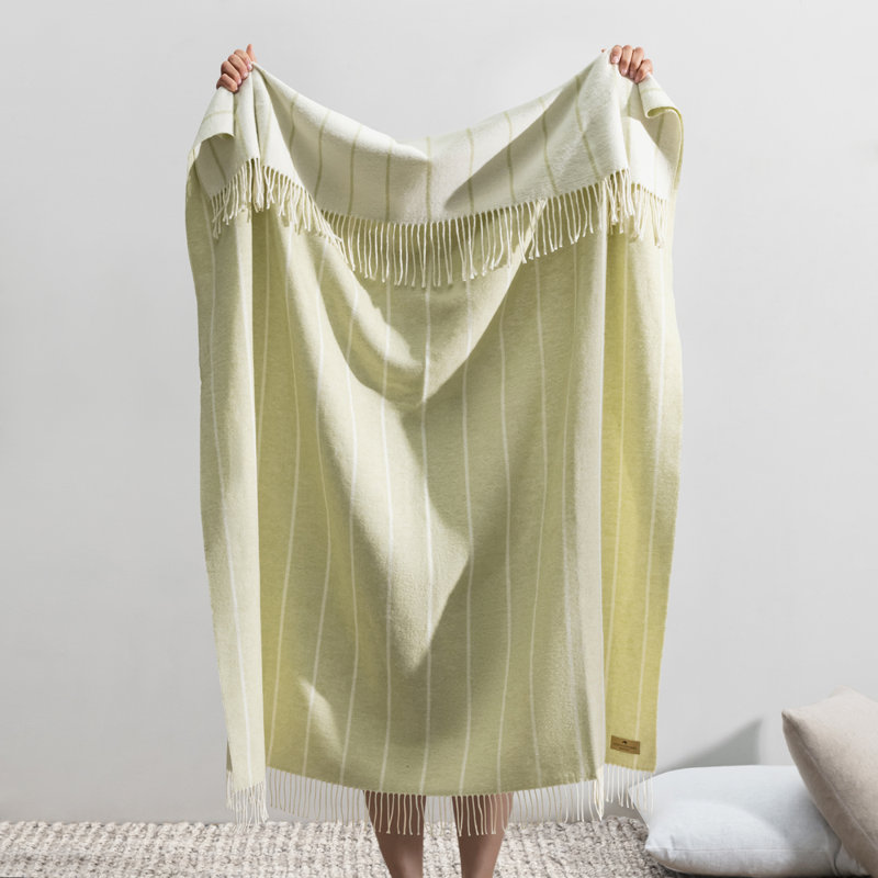 Fiji Stripe Throw, White Striped