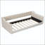 Lit de jour simple en velours rembourré en velours avec poche de rangement latérale-131248682-131248684