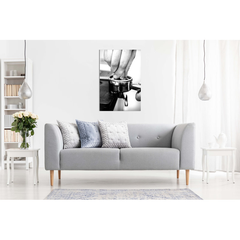 Coffee Barista Hands - Wrapped Canvas Print, 31cm H x 20cm W x 1.8cm D