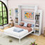 Lit escamotable Dannen avec lumières DEL et tablettes réglables-990475737-995764983