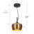 Justyce 1-Light Dome Kitchen Island Pendant