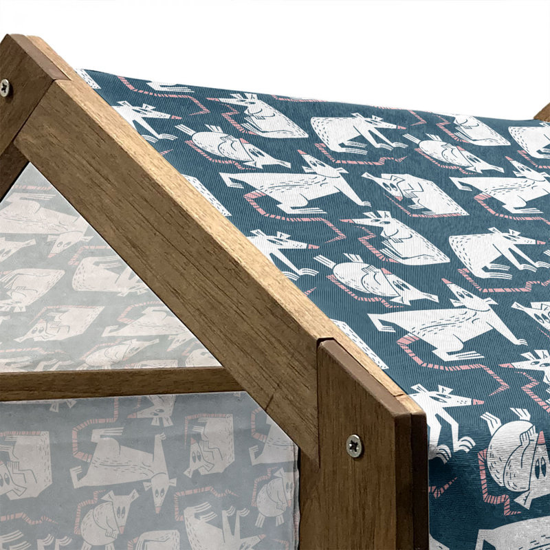 Niche pour chien en bois, H 25,59 po x l 29,53 po x P 21,65 po