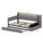 Daybed with Integrated Storage Footstool, Shelves, Trundle, USB Port & LED Lighting-1359240695