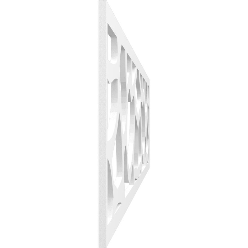 47"W x 12"H x 3/8"T Rochester Fretwork Moulding, Architectural Grade PVC, 12" H x 47" W x 0.38" D, Architectural Grade PVC