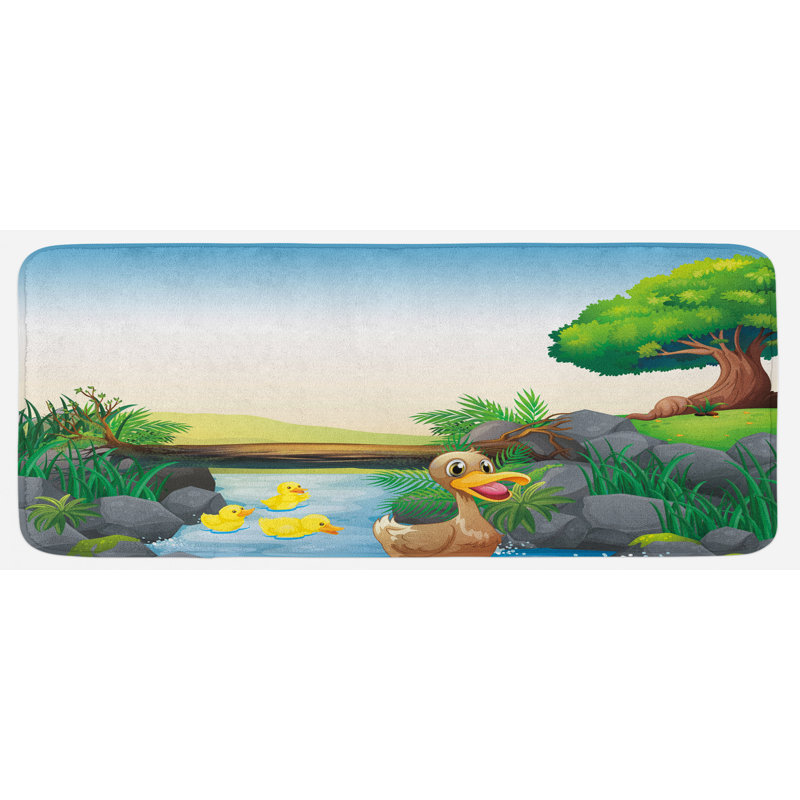 Tapis de cuisine en caoutchouc canard