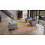 Pink & Green Chevron Dhurrie Cotton Rug - 8'10" x 11'10"