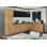 Ensemble d'armoires de cuisine en panneau de fibres à densité moyenne (MDF) H 83 po x l 138 po x P 85 po FK-PresTIge