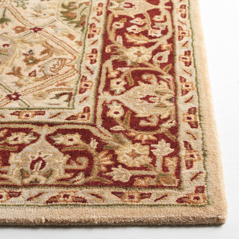 Evie Hand Tufted New Zealand Wool Oriental Rug, Rectangle 2' x 3'