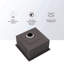 Évier de cuisine encastrable 13 po - 13 po x 15 po x 9 po - Évier de cuisine en acier inoxydable encastrable à profondeur unique de calibre 16 de 9 po
