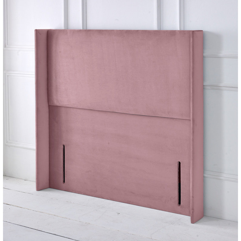 Upholstered Headboard, Double (4'6), Pink