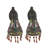 Dragonfly Beaded 2-Piece Tiffany Wall Sconce Set