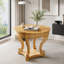 Table ronde Farmhouse avec pieds courbés et tiroirs de rangement - 2 places-133598460